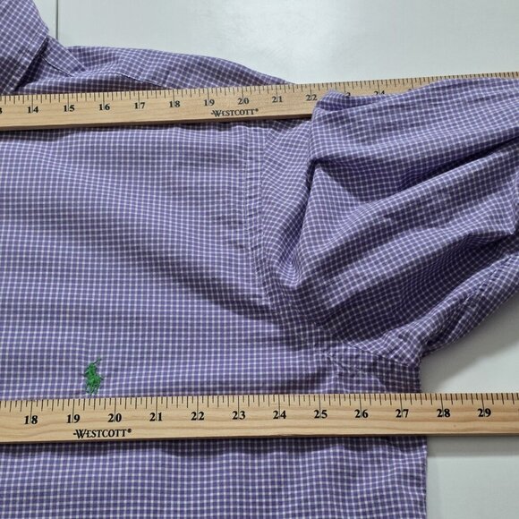 Ralph Lauren Shirt Mens XLT Multicolor Plaid LS Pony Button Down Classic Cotton - Picture 5 of 15